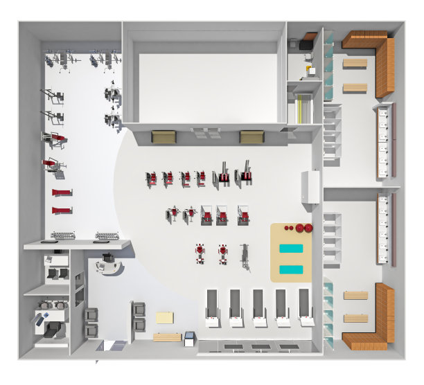 从上面看健身中心图片下载