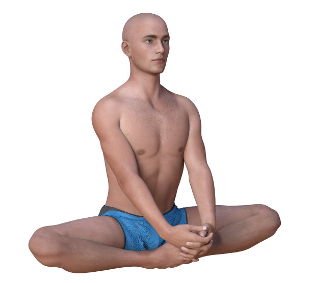巴德达 · 科纳萨纳姿势秃头男子孤立图片下载
