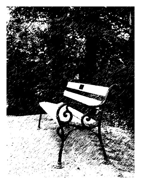 公园长椅的插图图片下载