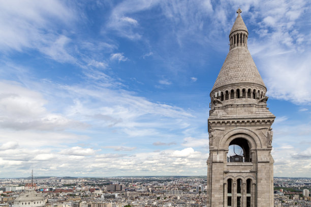 巴黎天际线视图图片下载