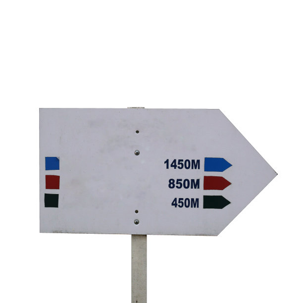 木制标志指针孤立在白色背景上图片下载