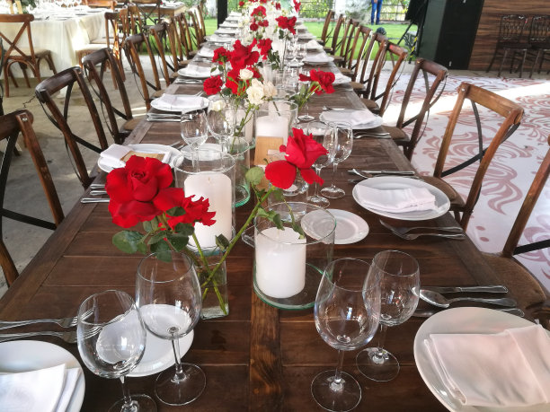 漂亮的婚礼餐桌图片下载