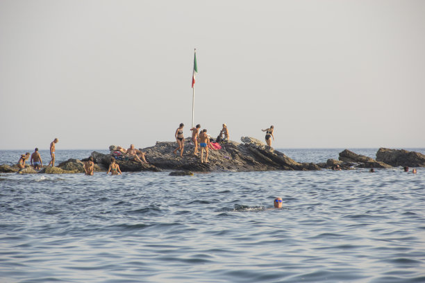 热那亚的游泳者图片下载