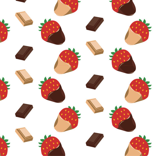 手绘美味的图案与冰淇淋。图片下载