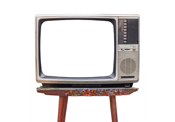 旧桌子上的旧电视图片下载