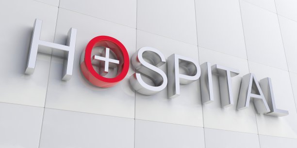 3d渲染银医院标志图片下载