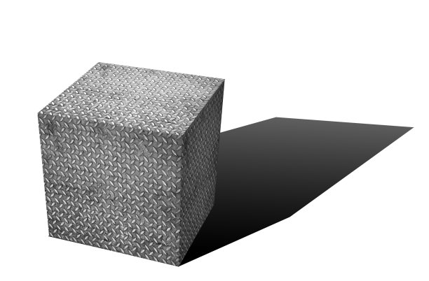 金属盒孤立在白色，背景图片下载