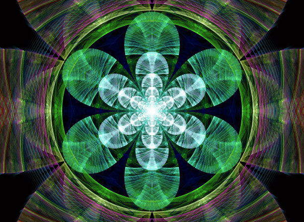 抽象的分形图案和形状。图片下载