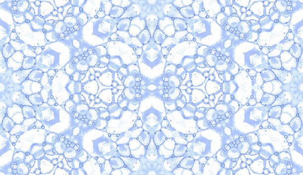 紫无缝模式。迷人精致的肥皂泡。蕾丝手绘纺织装饰品。Kaleido图片下载