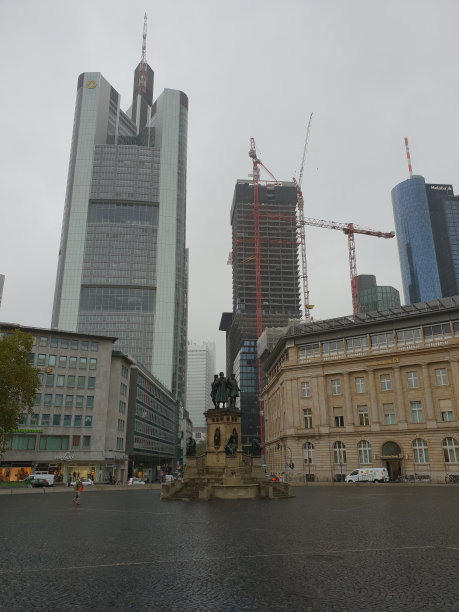 法兰克福银行大厦的观点图片下载