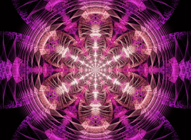 抽象的分形图案和形状。图片下载