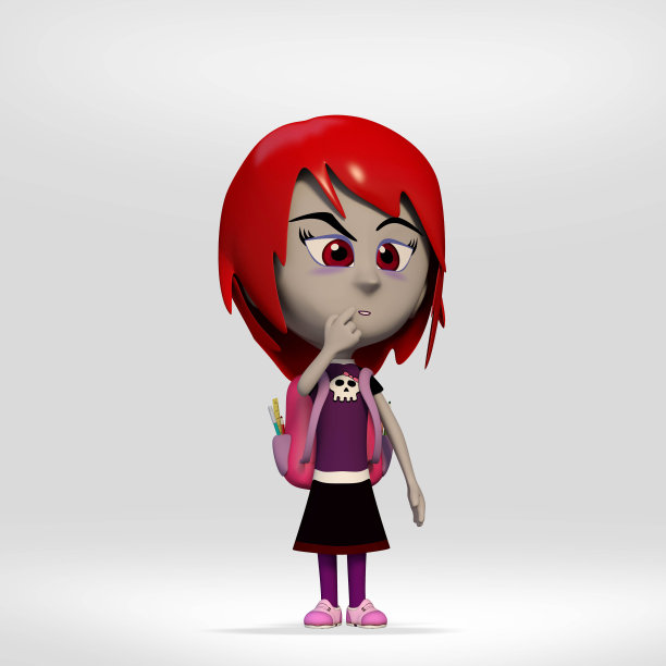 女学生装扮成吸血鬼图片下载