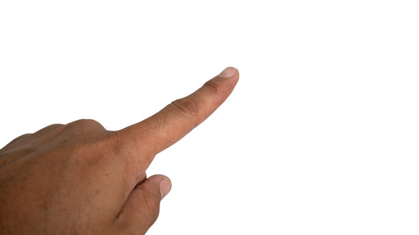 手孤立在白色背景图片下载