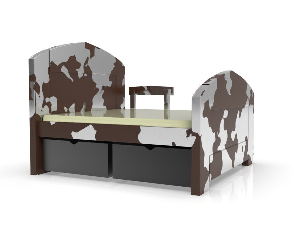 军用床床垫3D渲染图片下载