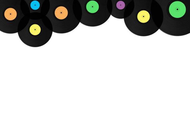 留声机黑胶唱片背景图片下载