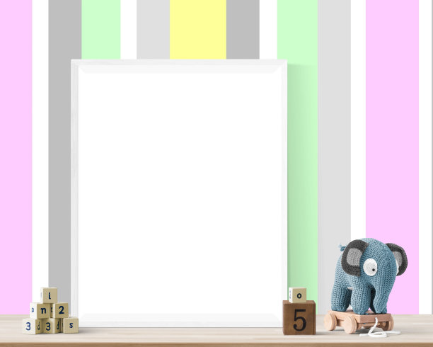 复古儿童房相框图片下载