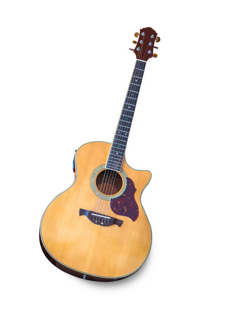 孤立的古典吉他图片下载