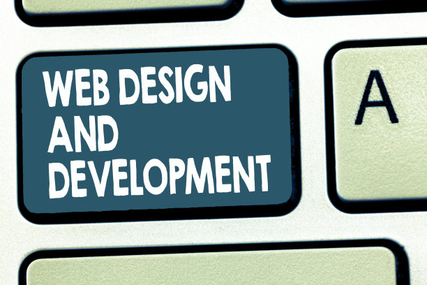 展示网页设计和开发的概念性手写文字。商业图片展示技能的生产和维护的网站图片下载