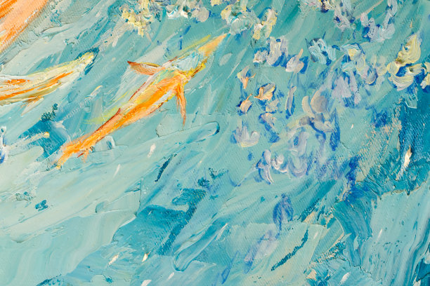 蓝色调的抽象艺术背景。图片下载