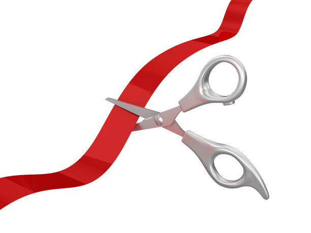 剪子剪丝带- 3D渲染图片下载