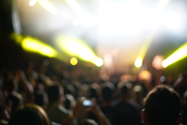 音乐会人群轮廓图片下载