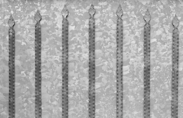 背景纹理镀锌钢门与金属细节图片下载