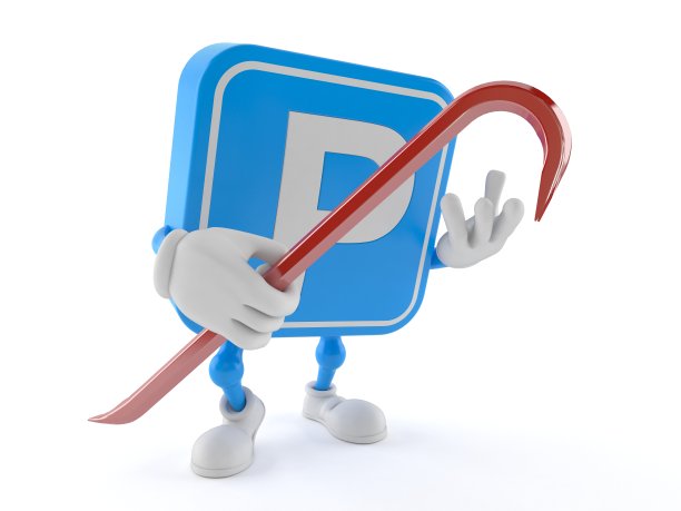 停车符号字符持有撬棍图片下载