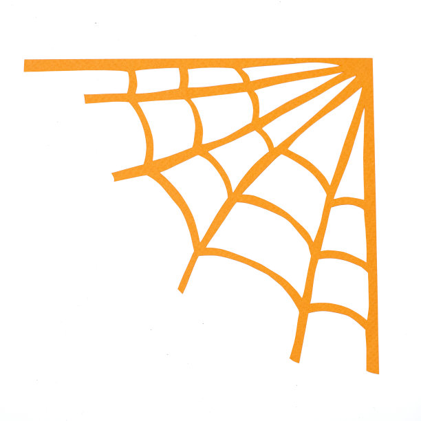 万圣节剪纸孤立在白色的背景图片下载