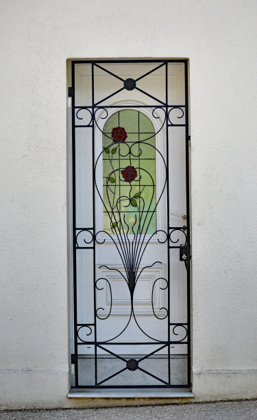 一扇装饰精美的门图片下载