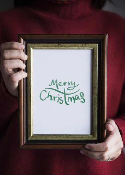 手绘圣诞贺卡照片图片下载