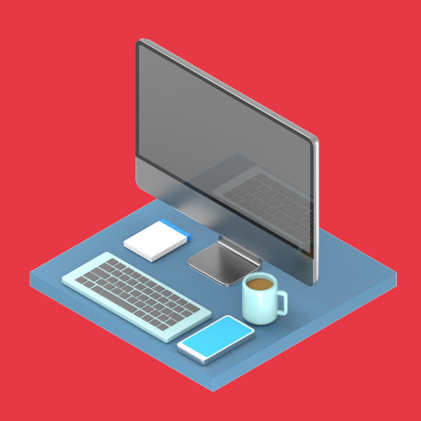 计算机的等距视图图片下载