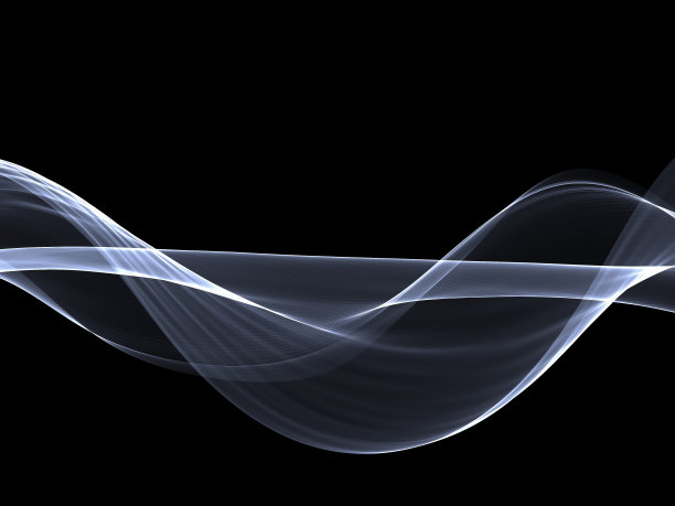 抽象的彩色烟雾孤立在黑色背景图片下载