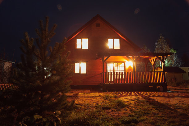 木制乡村别墅外观图片下载