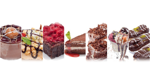 拼贴变型甜点图片下载