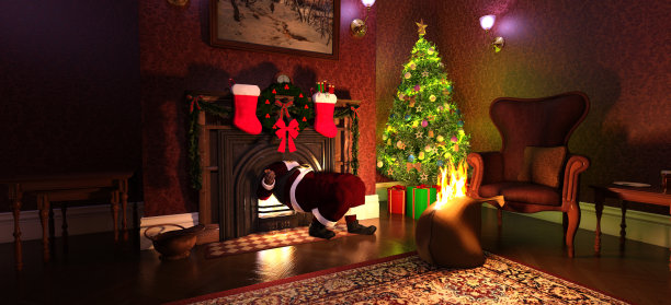 圣诞树的场景图片下载