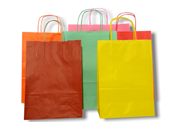 五彩缤纷的购物袋图片下载