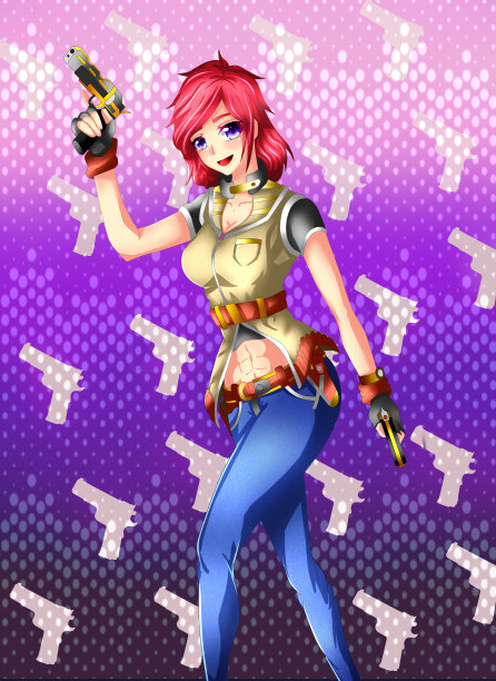 侦探的女孩。图片下载