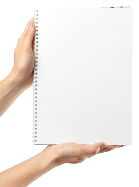 手握空白纸孤立在白纸上图片下载