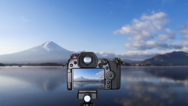 富士山景数码相机图片下载