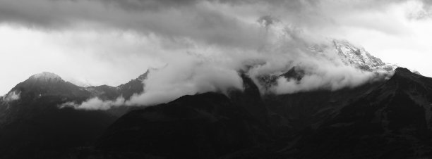 B&W 山景图片下载