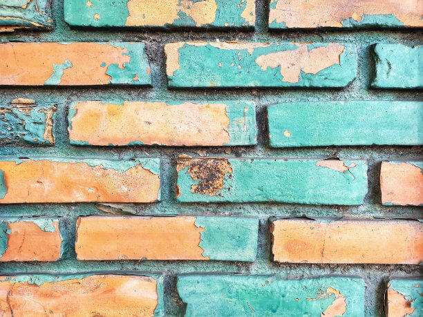 饱经风霜的斑驳老石墙图片下载