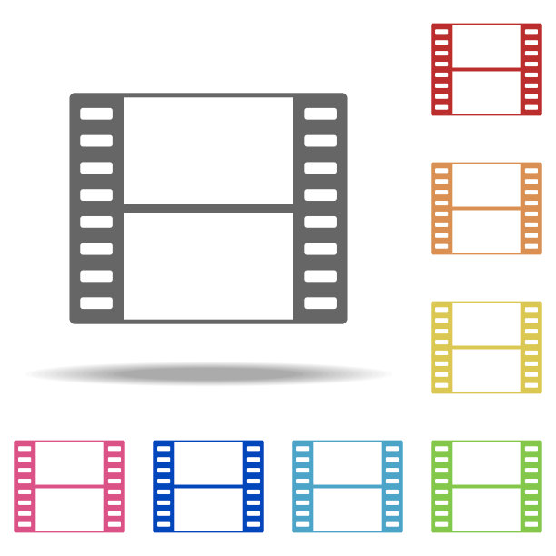 相机图标。在多颜色的图标web元素。简单的图标为网站，网页设计，移动应用程序，信息图形图片下载