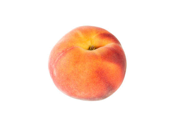 桃果孤立在白色背景角度视图图片下载