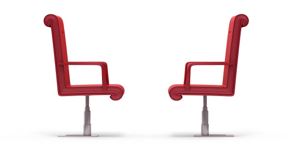 红色政治椅子-剪切路径图片下载