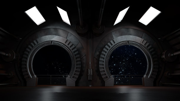 空间环境，为你的角色组合做好准备。三维渲染图片下载