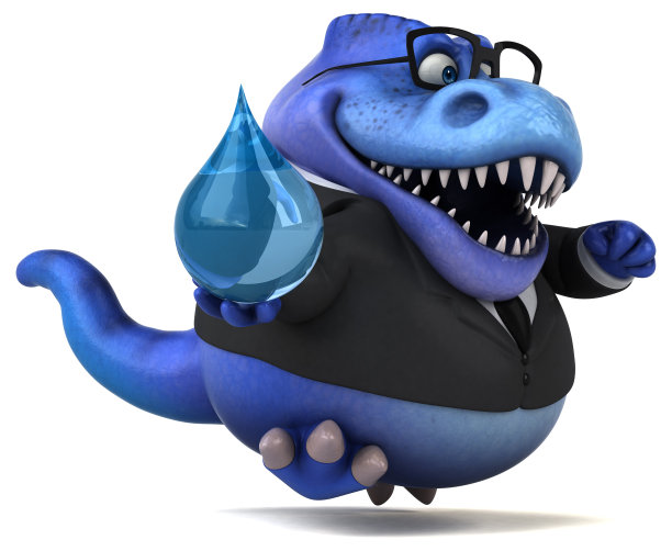 有趣的Trex - 3D插图图片下载