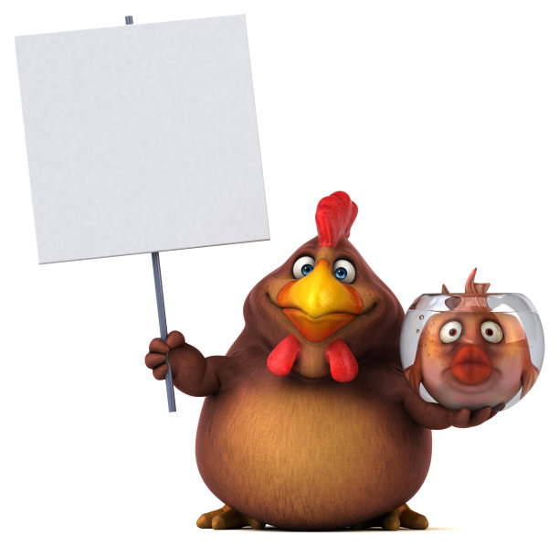 有趣的羊- 3D插图图片下载