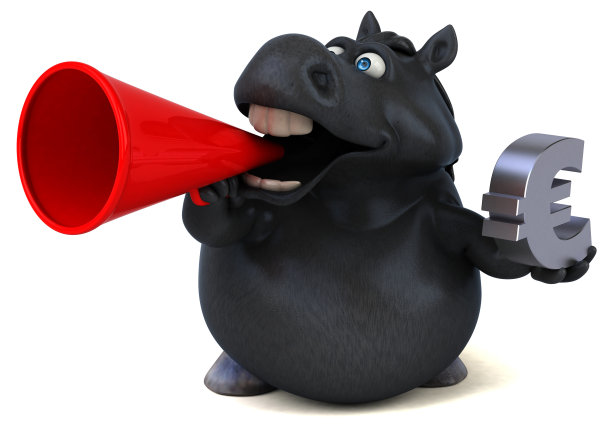 有趣的马- 3D插图图片下载