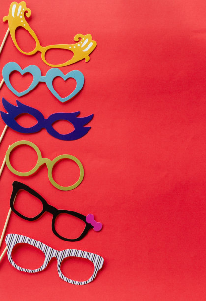 一套照片配件的婚礼和生日派对图片下载