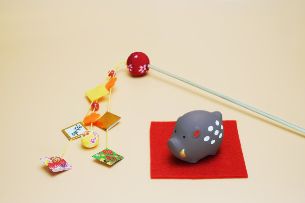 日本新年野猪反对图片下载